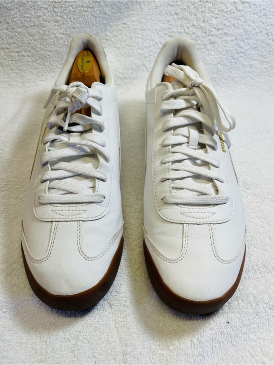 Puma Other - Puma Roma Classic Gum Sneakers White Team Gold Gum Men’s Size 13